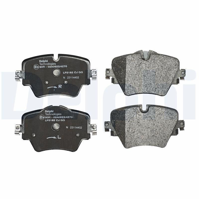 Kit de plaquettes de frein, frein à disque DELPHI LP3182