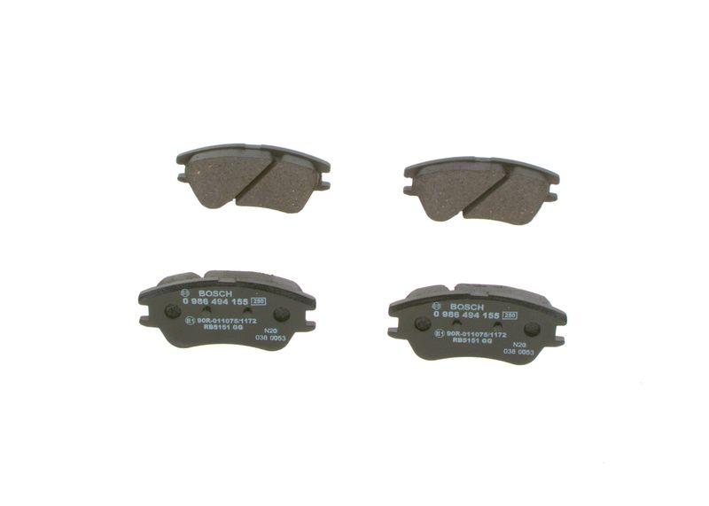Kit de plaquettes de frein, frein à disque BOSCH 0 986 494 155