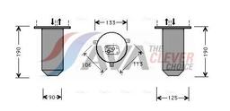 Filtre déshydratant, climatisation AVA QUALITY COOLING BWD218