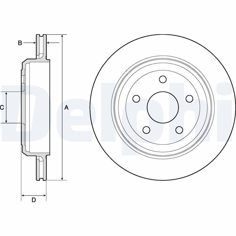Disque de frein DELPHI BG4802C