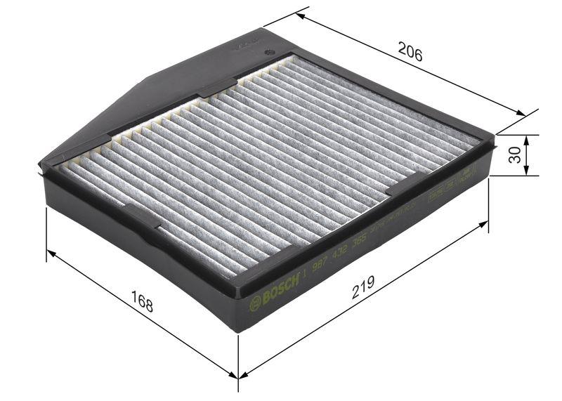 Filtre, air de l'habitacle BOSCH 1 987 432 365