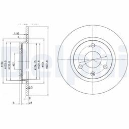 Disque de frein DELPHI BG2355
