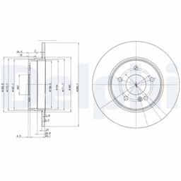 Disque de frein DELPHI BG3239C