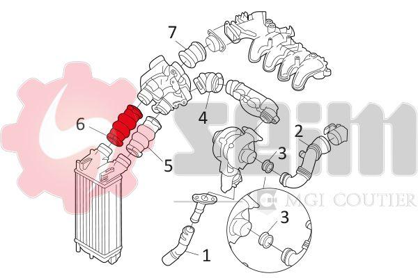 Gaine de suralimentation SEIM 981131