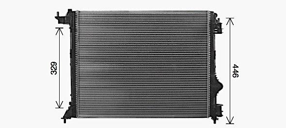 Radiateur, refroidissement du moteur AVA QUALITY COOLING RT2645