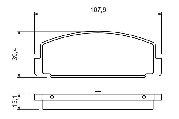 Kit de plaquettes de frein, frein à disque BOSCH 0 986 424 295