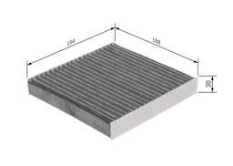 Filtre, air de l'habitacle BOSCH 1 987 435 589