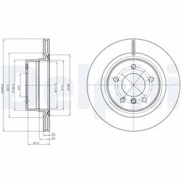 Disque de frein DELPHI BG4293C
