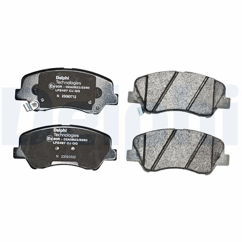 Kit de plaquettes de frein, frein à disque DELPHI LP2497