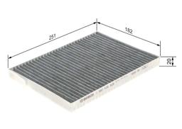 Filtre, air de l'habitacle BOSCH 1987435529