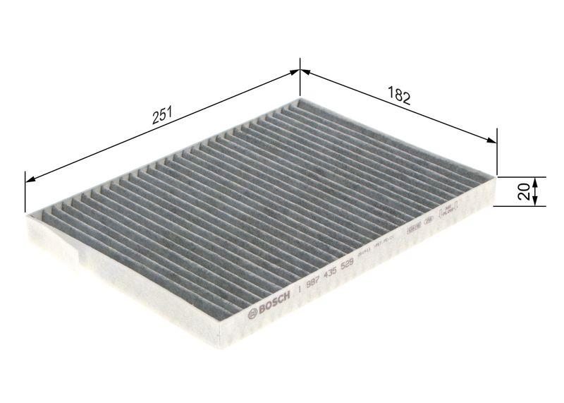 Filtre, air de l'habitacle BOSCH 1987435529
