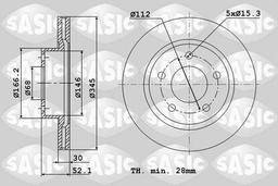Disque de frein SASIC 6106188