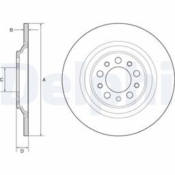 Disque de frein DELPHI BG4961C