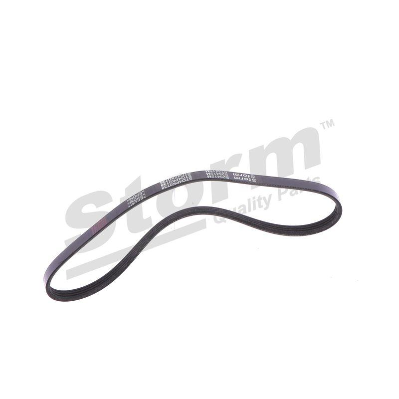 Courroie trapézoïdale à nervures STORM QUALITY PARTS STO4PK0738
