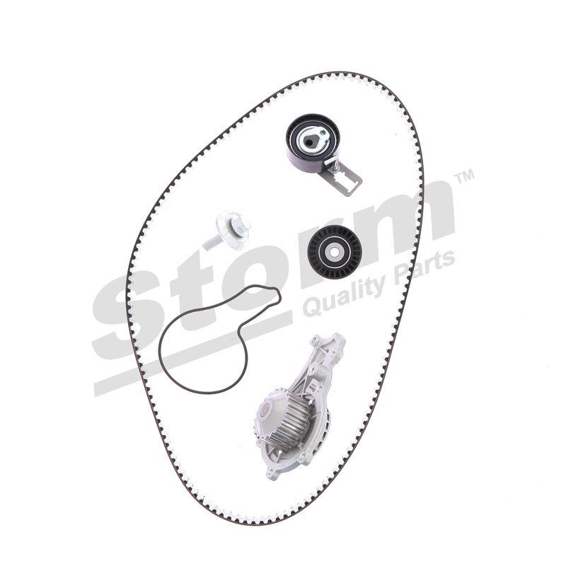 Pompe à eau + kit de courroie crantée STORM QUALITY PARTS 904546KP