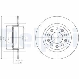 Disque de frein DELPHI BG4315