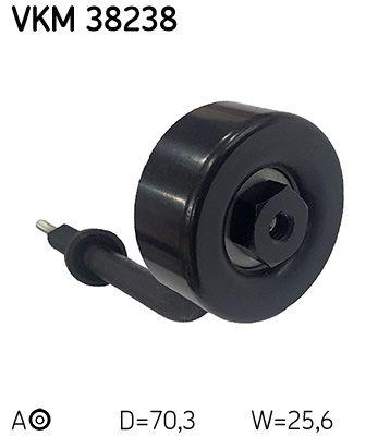 Tendeur de courroie, courroie trapézoïdale à nervures SKF VKM 38238