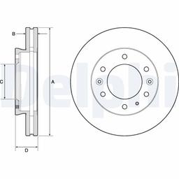 Disque de frein DELPHI BG9140C