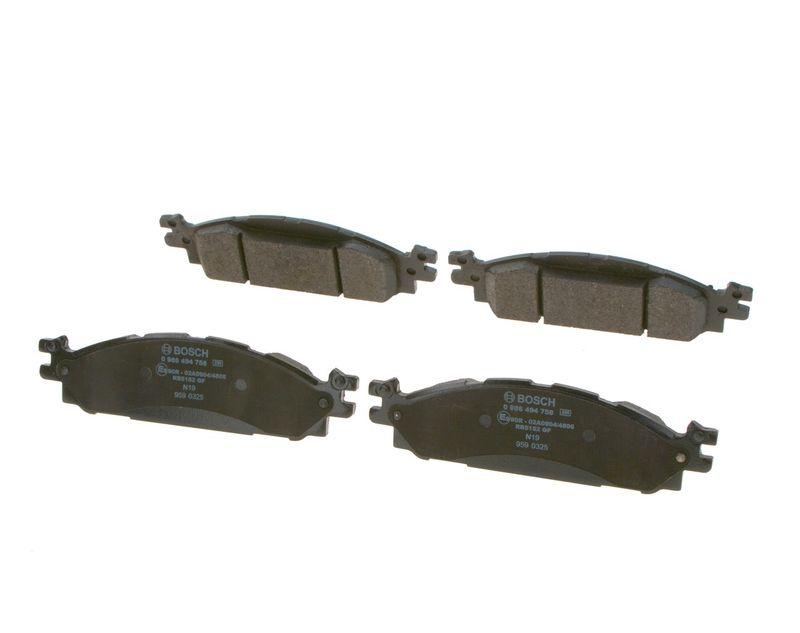 Kit de plaquettes de frein, frein à disque BOSCH 0 986 494 758
