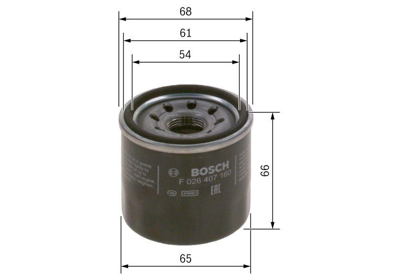 Filtre à huile BOSCH F 026 407 160