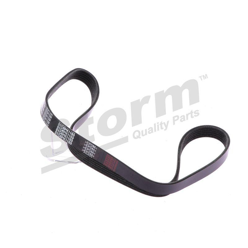 Courroie trapézoïdale à nervures STORM QUALITY PARTS STO6PK1183