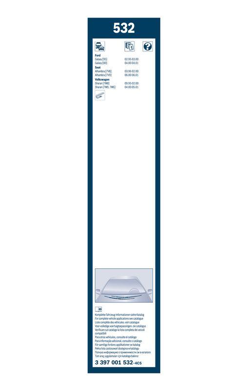 Balai d'essuie-glace BOSCH 3 397 001 532