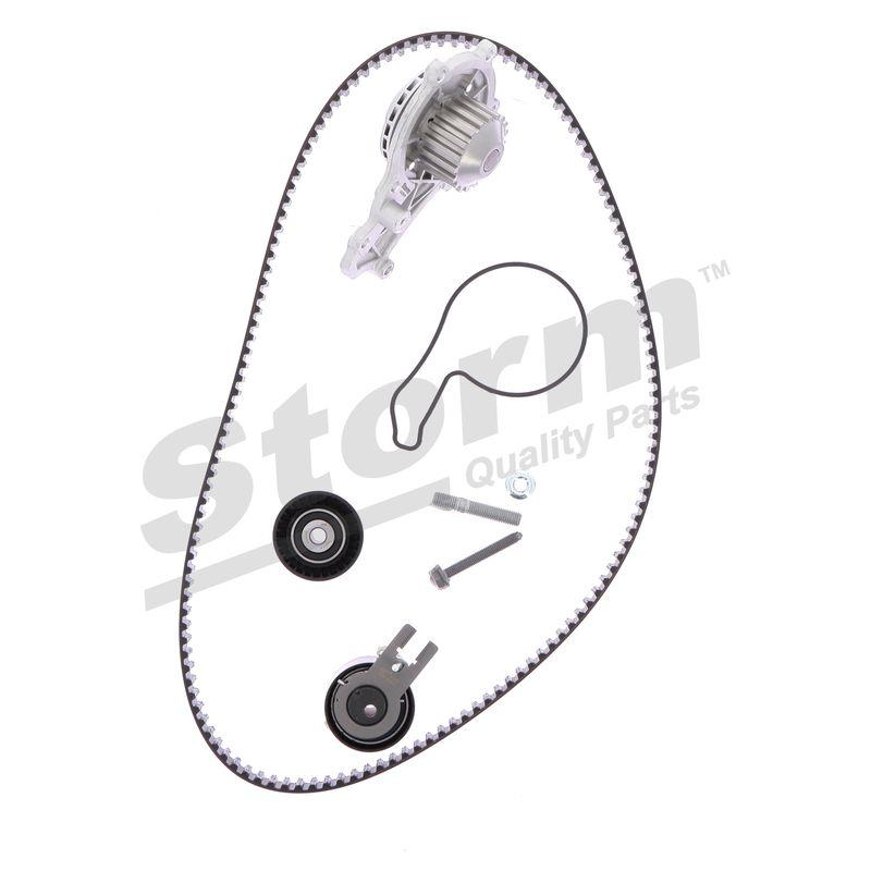 Pompe à eau + kit de courroie crantée STORM QUALITY PARTS 904487KP