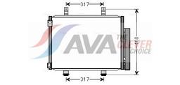 Condenseur, climatisation AVA QUALITY COOLING SZ5133D