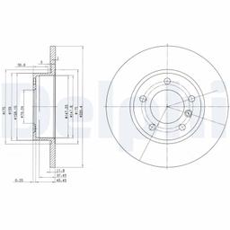 Disque de frein DELPHI BG2622