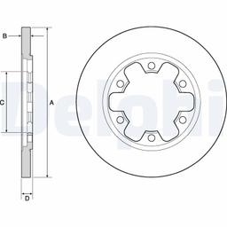 Disque de frein DELPHI BG4680C