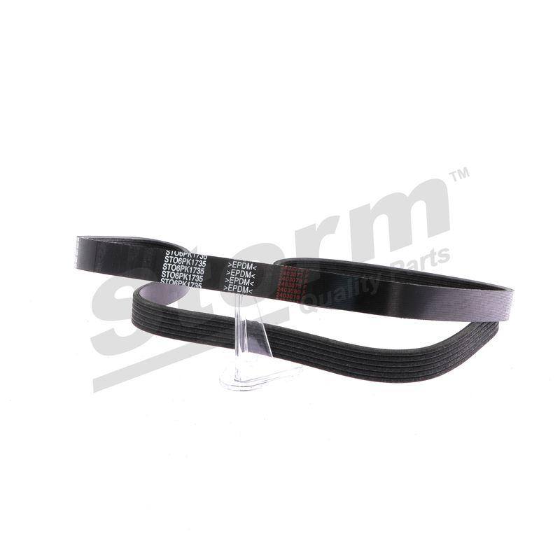 Courroie trapézoïdale à nervures STORM QUALITY PARTS STO6PK1735