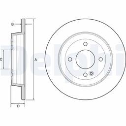 Disque de frein DELPHI BG4564