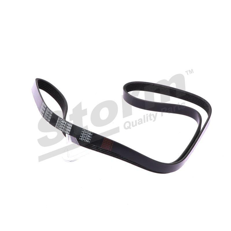 Courroie trapézoïdale à nervures STORM QUALITY PARTS STO6PK1688