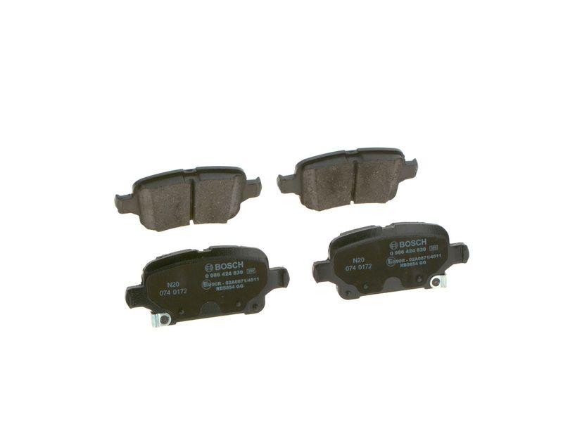 Kit de plaquettes de frein, frein à disque BOSCH 0 986 424 839