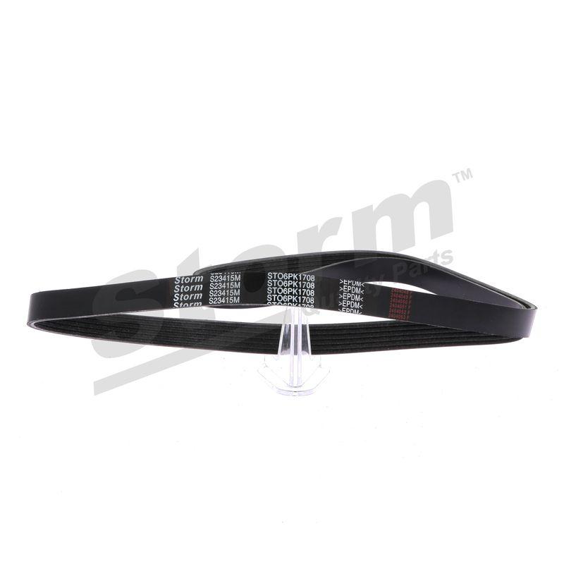 Courroie trapézoïdale à nervures STORM QUALITY PARTS STO6PK1708