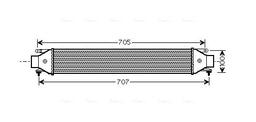 Intercooler, échangeur AVA QUALITY COOLING FT4392