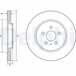 Disque de frein DELPHI BG4643C