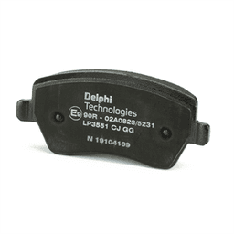 Kit de plaquettes de frein, frein à disque DELPHI LP3551