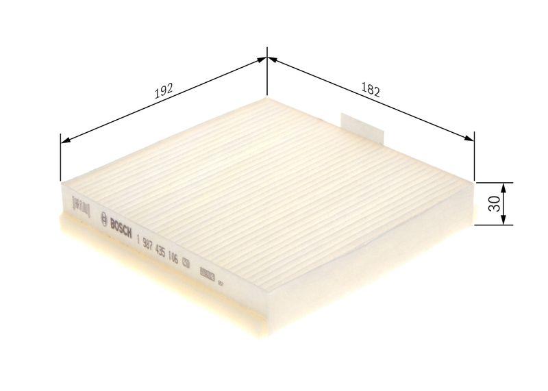 Filtre, air de l'habitacle BOSCH 1987435106