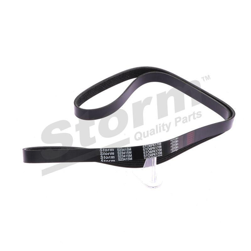 Courroie trapézoïdale à nervures STORM QUALITY PARTS STO6PK1708