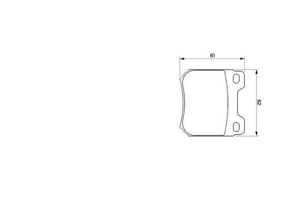 Kit de plaquettes de frein, frein à disque BOSCH 0986424754
