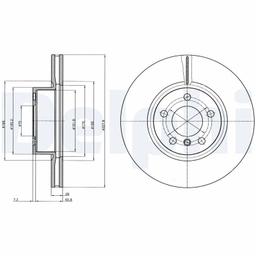 Disque de frein DELPHI BG9108