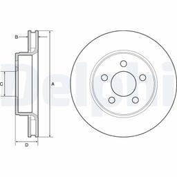 Disque de frein DELPHI BG4642