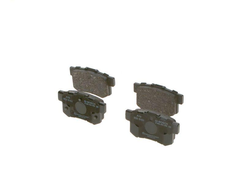 Kit de plaquettes de frein, frein à disque BOSCH 0 986 494 358