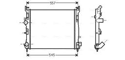 Radiateur, refroidissement du moteur AVA QUALITY COOLING RTA2362