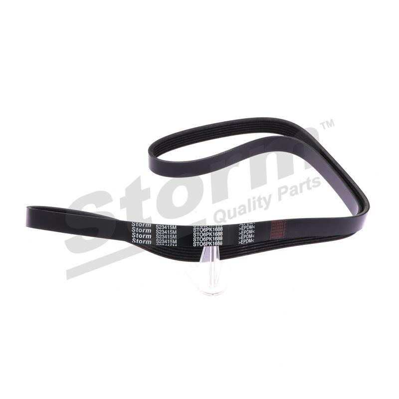 Courroie trapézoïdale à nervures STORM QUALITY PARTS STO6PK1688