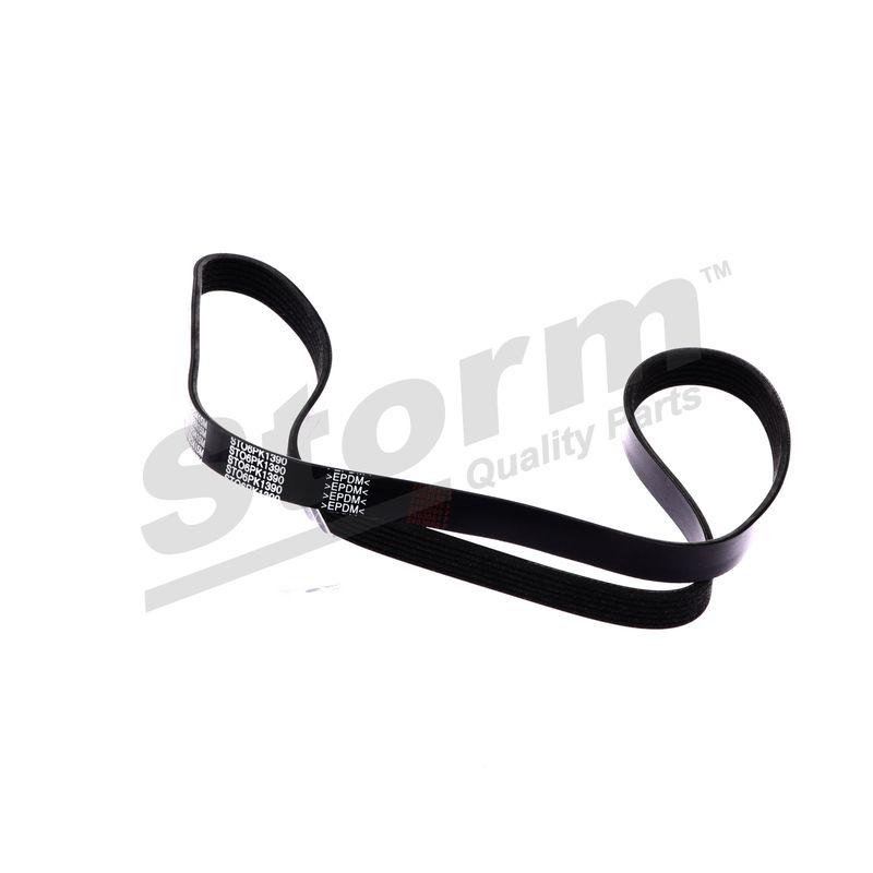 Courroie trapézoïdale à nervures STORM QUALITY PARTS STO6PK1390