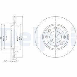 Disque de frein DELPHI BG2800
