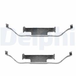 Kit d'accessoires, plaquette de frein à disque DELPHI LX0136