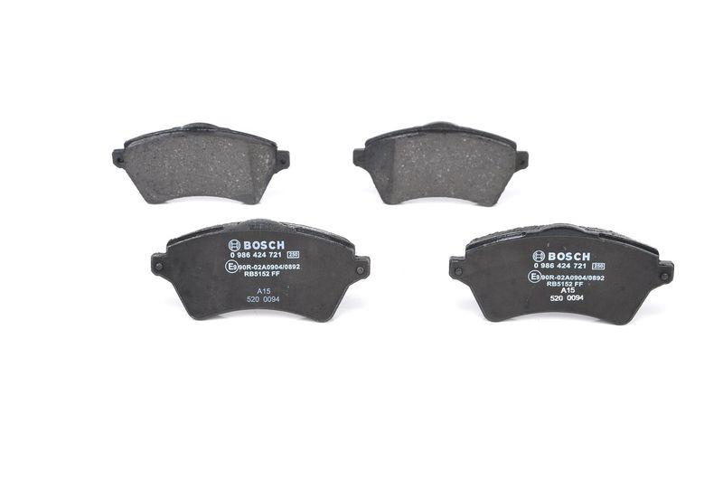 Kit de plaquettes de frein, frein à disque BOSCH 0986424721